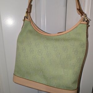 Dooney and Bourke green monogram purse